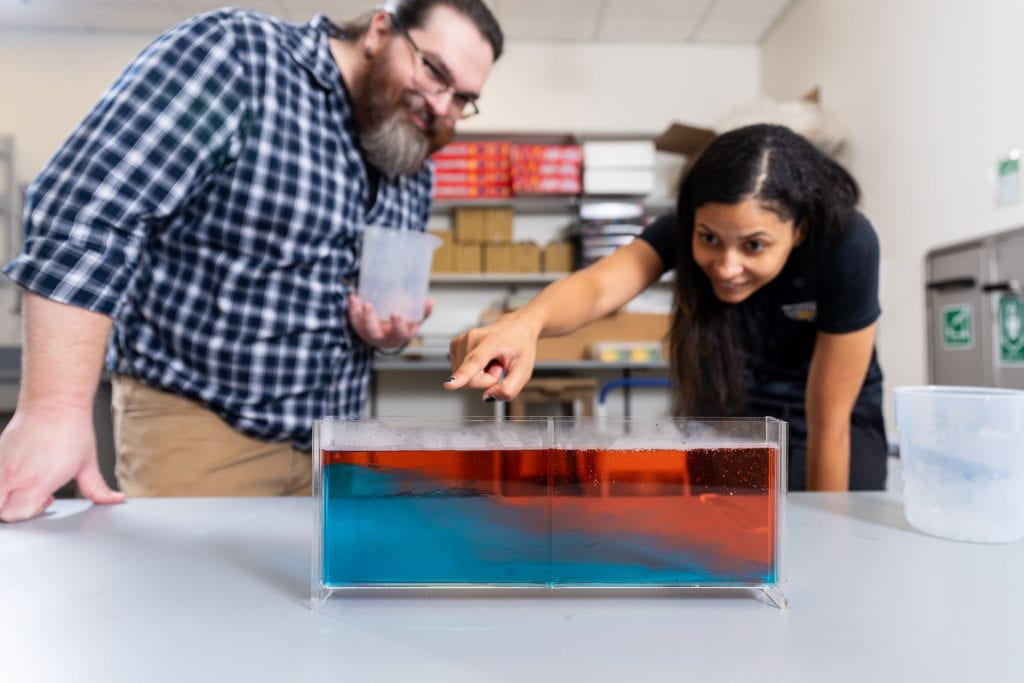 Density tank demonstration