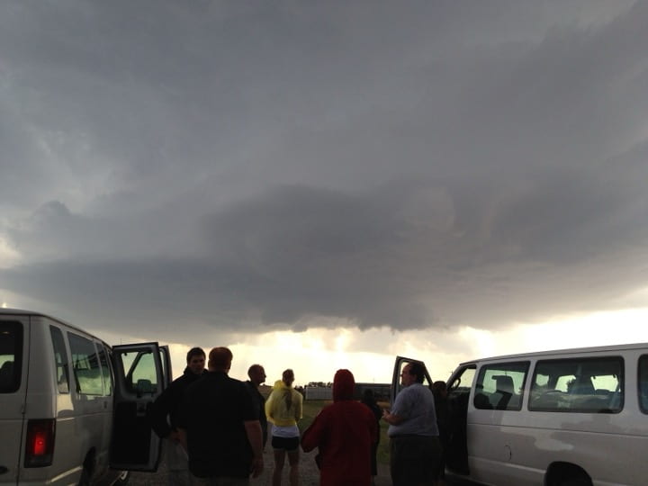Storm chasing field work